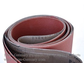 Giấy nhám vòng  150 mm  x  3353 mm ( nhám vòng  150 x 3353) mài kim loại và gỗ  hạt Ceramic 051xp Starcke Germany