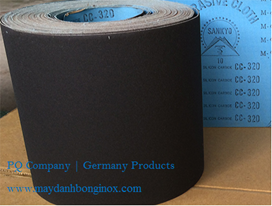 Giấy nhám lưng vải mềm Fujistar Sankyo, SCJ P100 150 mm x 50 mét | ( SCJ Fujistar Sankyo Roll)