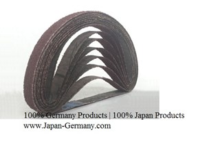 Giấy nhám vòng 10 mm  x 330 mm ( nhám vòng 10 x 330 ) mài kim loại và gỗ hạt Aluminium Oxit 641pf, nền vải mềm Starcke Germany