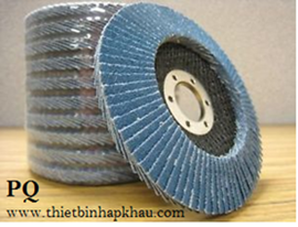 Nhám xếp xanh P40 Premium® Zirco-P001, Zirconia Flap Disc Grinding Wheel. 100 mm, 72 lá xếp
