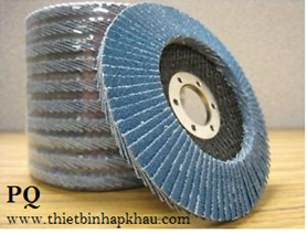 Nhám xếp xanh P80 Premium® Zirco-P001, Zirconia Flap Disc Grinding Wheel. 100 mm, 72 lá xếp